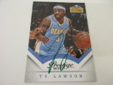 TY LAWSON NUGGETS SIGNED AUTOGRAPHED CARD COA