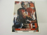 1993 topps STEVE BONO 49ERS SIGNED AUTOGRAPHED CARD COA