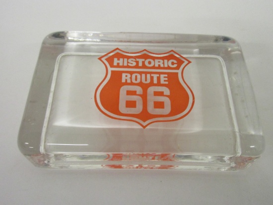 Historic Route 66 Glass Paper weight