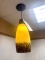 (6) Hanging Lights With Art Glass Shades