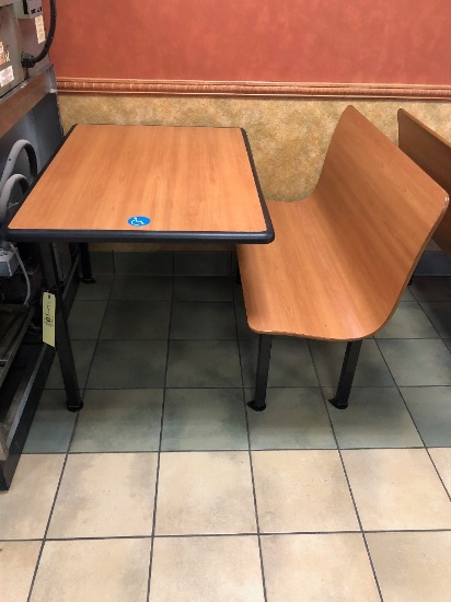 Booth Unit with One Bench