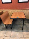 Booth Unit with One Bench