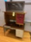 (2) desks, cabinet
