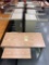 (9) metal Formica top computer desks