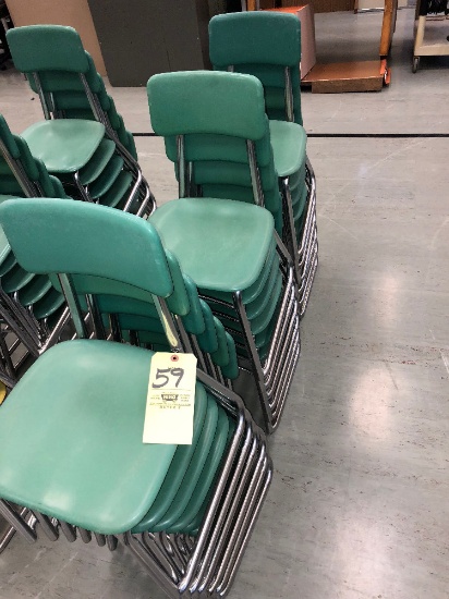 (18) matching stack youth chairs