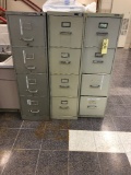 (3) 4-drawer files