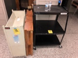 Metal cart, 2 shelves