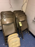 (14) metal folding chairs