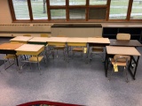 (9) youth desks and chairs