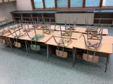 (15) youth desks with chairs