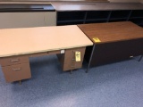 (2) metal desks