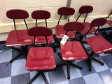 (7) adj. swivel chairs
