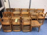 (17) wood chairs