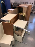 Assortment broken metal desks
