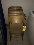 (12)  metal folding chairs