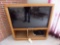 LG LED TV With Slide In Oak TV Console Unit