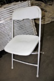 50 White Samsonite Plastic Folding Chairs *Cart Not Included*