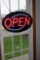 (2) Lighted Open Signs