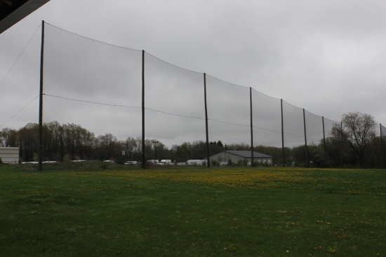 Large Net Approx 40 ft High x 600 Ft Long w/ Poles