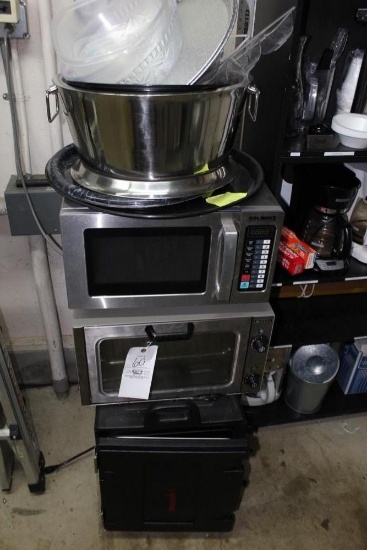 Solwave Microwave, Adcraft Toaster Oven & Carlisle Warmer