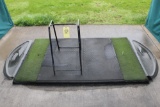 Golf Mat & Bag Stand