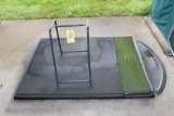 Golf Mat & Bag Stand