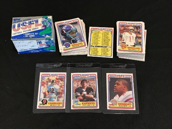 1984 Topps Premier Edition USFL Complete Set - 132 Cards