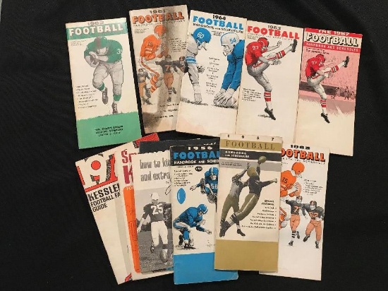 1950's & 1960's Football Schedules and Handbooks