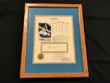 Yogi Berra Autographed Lifetime Statistics