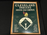 Early Felt Cleveland Indians American League Champ. Lineup