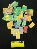 Early Cleveland Indians Tickests - 1940's, 50's, 60's, 70's, no year shown (59 total)