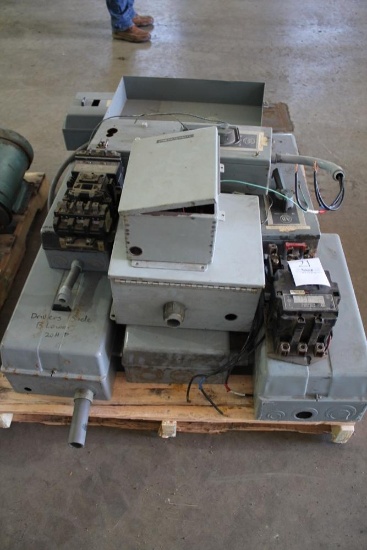 Large Assortment Of Electrical Controls, Startup Boxes & Motor Starters Up To 20HP