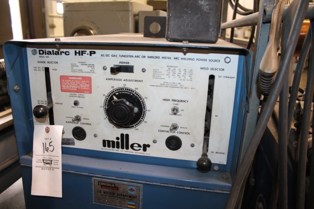 Miller Dialarc Hf P Ac Dc Arc And Tig Welder June