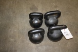 (4) Kettlebell Weights