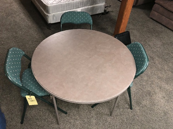 Card Table & 3 Chairs