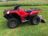 2014 Honda Rancher ES 4x4, Snow Blade, Winch