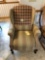 Queen Anne Striped Winged-Back Recliner