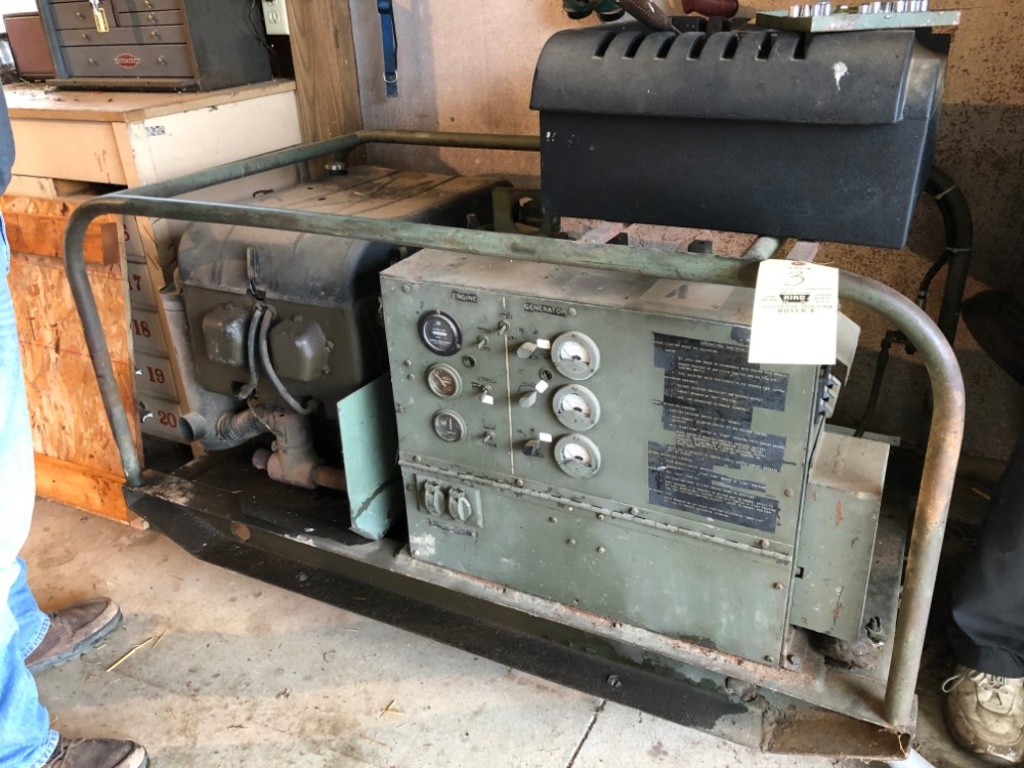 Military Generator W/ Hercules Engine | Estate & Personal Property Personal  Property | Online Auctions | Proxibid