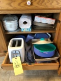 Toaster, Casserole Dishes, Tupperware, Plastic Bags, Tinfoil