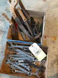 2 Boxes Of Open And Box End Wrenches, Pruners