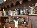 Contents Of Pine China Cabinet, Assorted Hardware