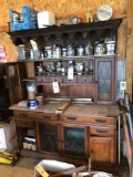 2-Pc. Pine China Cabinet