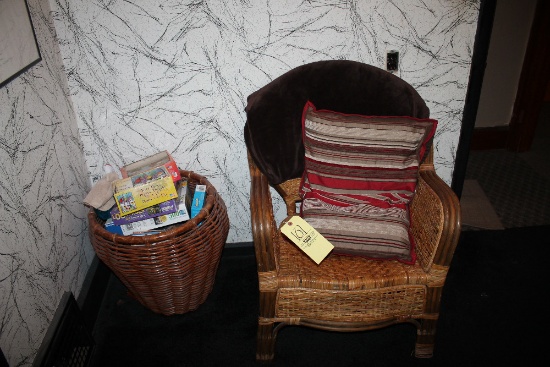 Rattan Chair, Basket, Puzzles