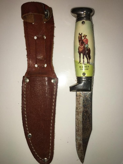 R.C.M.P. HUNTING KNIFE WITH SHEATH