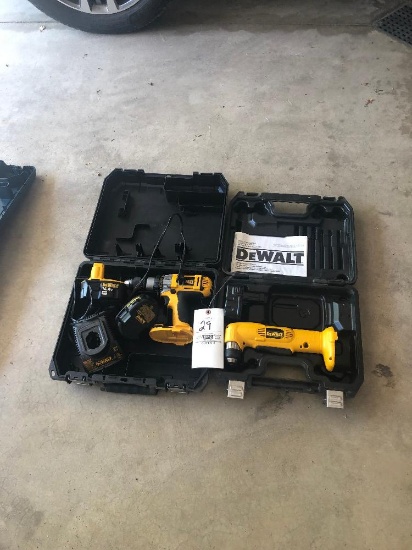 Cordless DeWalt Drills, only 1 charger