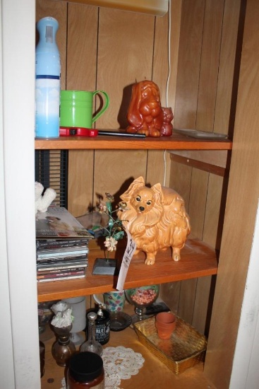 Assorted Decor, CDs, Dog Candles, Dog Figurine