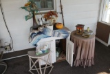 Cabinet, End Tables, Vases, Yard Ornaments