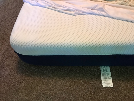 Amerisleep Memory-Foam Mattress (Queen), Headboard, End Table