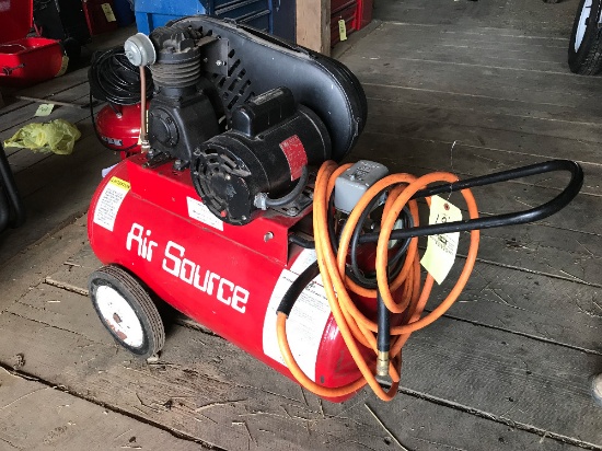 Air Source/Snap-On Horizontal Air Compressor