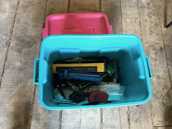 Tote Of Assorted Tools